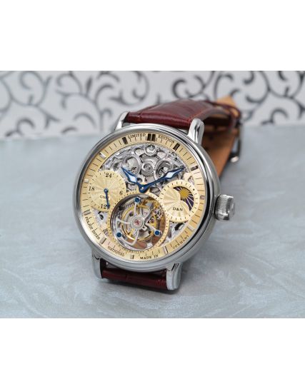 Poljot International, Germany Tourbillon Skeleton Beige 3360.T05