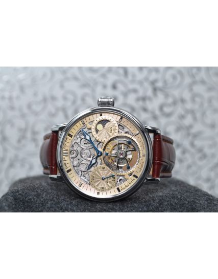 Poljot International, Germany Tourbillon Skeleton Beige 3360.T05
