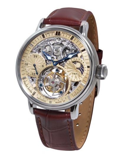 Poljot International, Germany Tourbillon Skeleton Beige 3360.T05