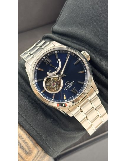 Orient Star Semi Skeleton Navy RE-AT0001L