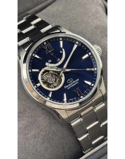 Orient Star Semi Skeleton Navy RE-AT0001L