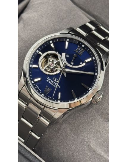 Orient Star Semi Skeleton Navy RE-AT0001L
