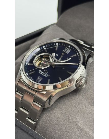 Orient Star Semi Skeleton Navy RE-AT0001L