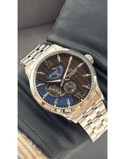 Orient Star Layered Skeleton Brown RE-AV0B02Y
