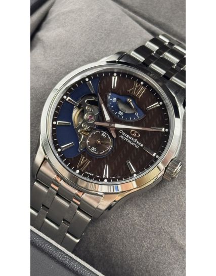 Orient Star Layered Skeleton Brown RE-AV0B02Y