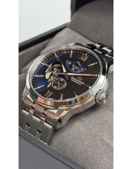 Orient Star Layered Skeleton Brown RE-AV0B02Y
