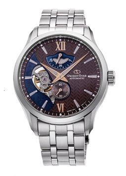 Orient Star Layered Skeleton Brown RE-AV0B02Y