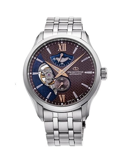 Orient Star Layered Skeleton Brown RE-AV0B02Y