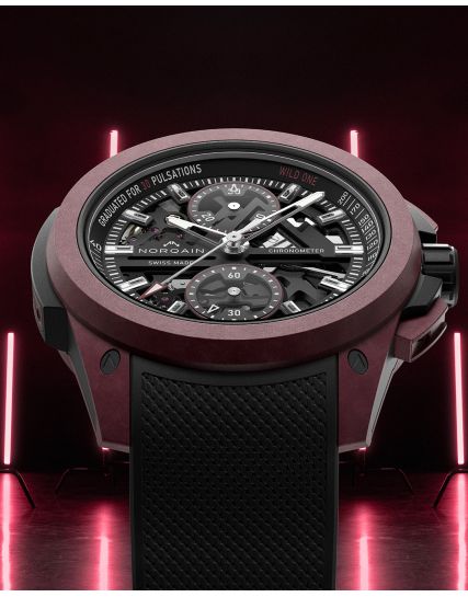 Norqain Wild ONE Skeleton Chrono Burgundy N3002.40Q02.B01