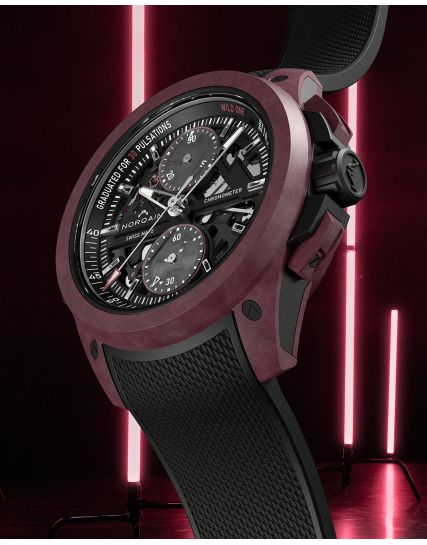 Norqain Wild ONE Skeleton Chrono Burgundy N3002.40Q02.B01