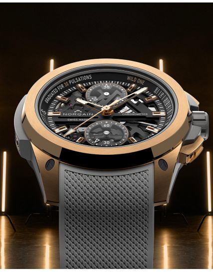 Norqain Wild ONE Skeleton Chrono Red Gold N3002.40G01.B01