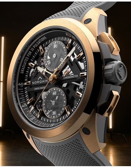 Norqain Wild ONE Skeleton Chrono Red Gold N3002.40G01.B01
