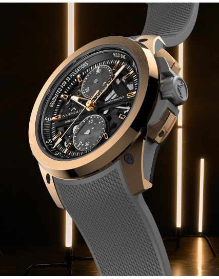Norqain Wild ONE Skeleton Chrono Red Gold N3002.40G01.B01