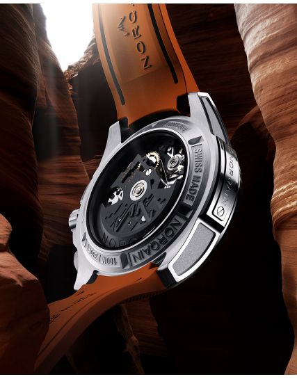Norqain Independence Skeleton Chrono Orange N3200.40S01.O01
