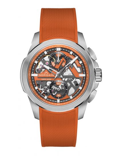 Norqain Independence Skeleton Chrono Orange N3200.40S01.O01