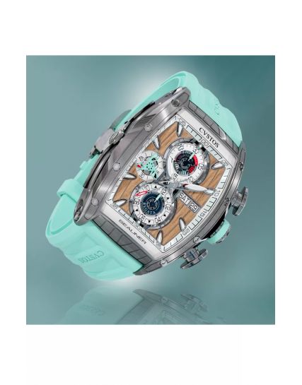 CVSTOS Challenge Sealiner Chronograph Steel/Navy Blue C01107.4106001