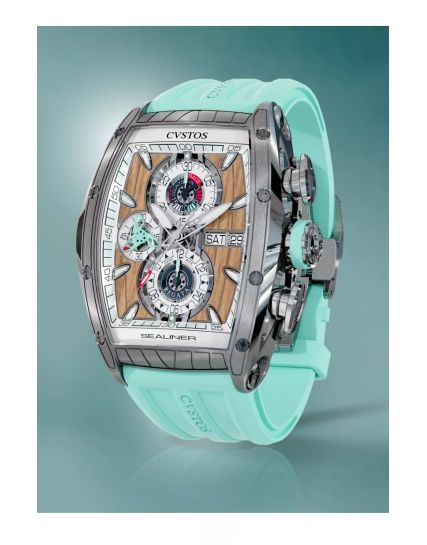 CVSTOS Challenge Sealiner Chronograph Steel/Navy Blue C01107.4106001