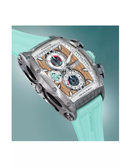 CVSTOS Challenge Sealiner Chronograph Steel/Navy Blue C01107.4106001
