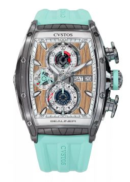 CVSTOS Challenge Sealiner Chronograph Steel/Navy Blue C01107.4106001