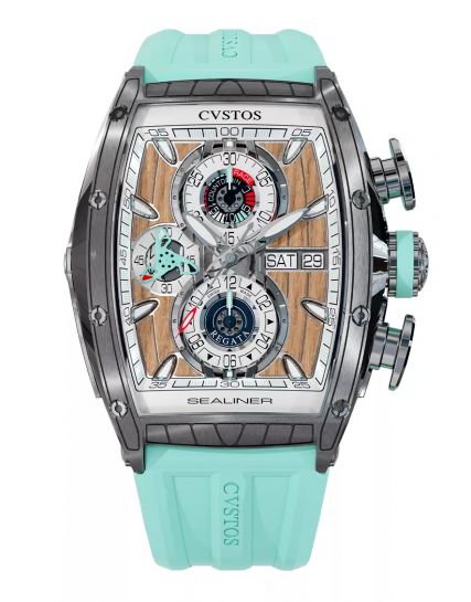 CVSTOS Challenge Sealiner Chronograph Steel/Navy Blue C01107.4106001