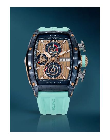 CVSTOS Challenge Sealiner Chronograph Navy Blue Steel/5N C01107.4105001