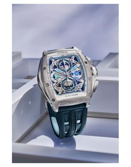 CVSTOS Challenge III Chrono/Frosted Steel Limited Edition B00107.4103002