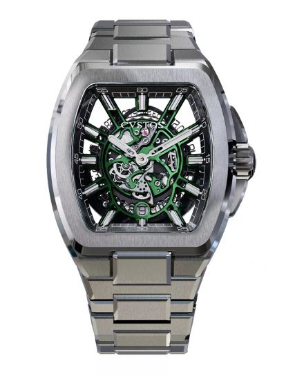 CVSTOS Metropolitan PS Titanium/SQLT Green Limited Edition F00103.4217001