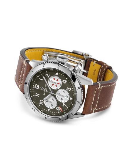 Breitling Classic AVI Super AVI B04 Chronograph GMT 46 Curtiss Warhawk AB04452A1L1X1