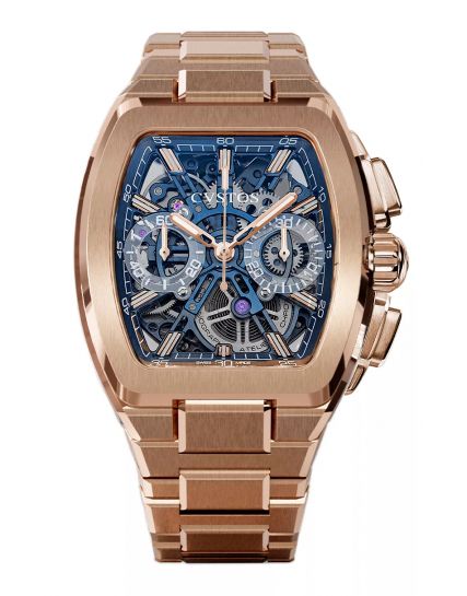 CVSTOS Metropolitan Chrono 5N Red Gold/Blue SQLT Blue Limited Edition F00112.4223001