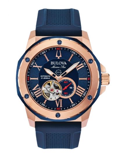 Bulova Marine Star Blue/Gold 98A227