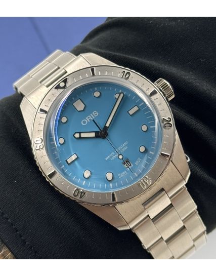 Oris Divers Sixty‑Five Cotton Candy Light Blue 01 733 7771 4055