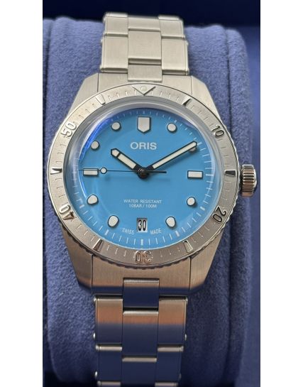 Oris Divers Sixty‑Five Cotton Candy Light Blue 01 733 7771 4055