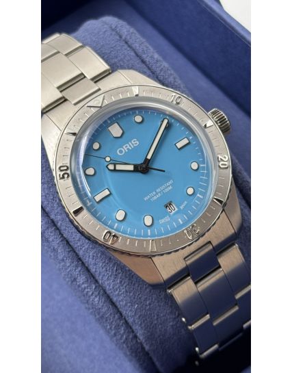Oris Divers Sixty‑Five Cotton Candy Light Blue 01 733 7771 4055