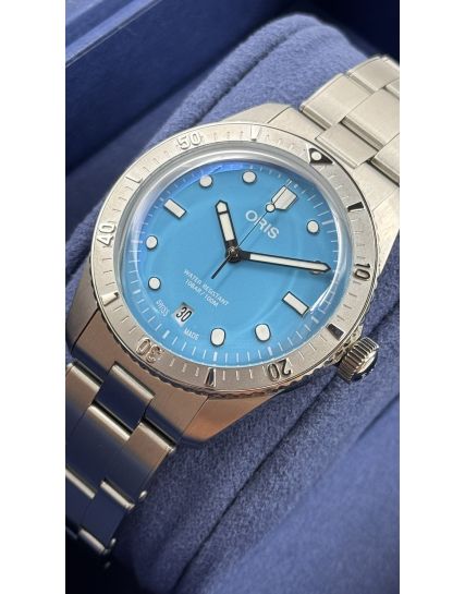 Oris Divers Sixty‑Five Cotton Candy Light Blue 01 733 7771 4055