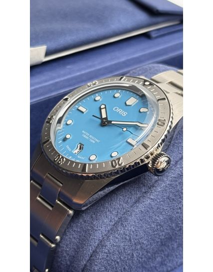 Oris Divers Sixty‑Five Cotton Candy Light Blue 01 733 7771 4055