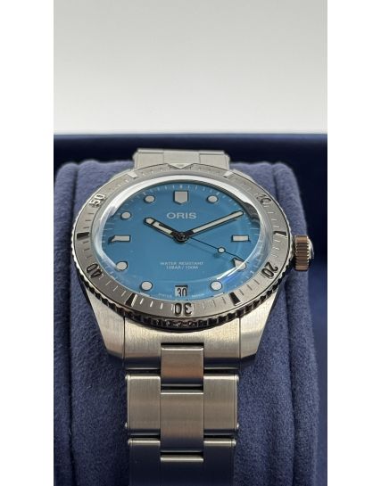 Oris Divers Sixty‑Five Cotton Candy Light Blue 01 733 7771 4055