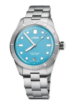 Oris Divers Sixty‑Five Cotton Candy Light Blue 01 733 7771 4055