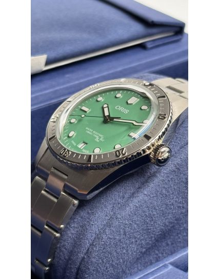Oris Divers Sixty‑Five Cotton Candy Green 01 733 7771 4057