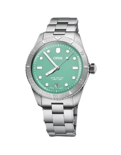 Oris Divers Sixty‑Five Cotton Candy Green 01 733 7771 4057