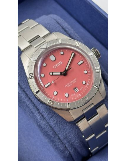 Oris Divers Sixty‑Five Cotton Candy Pink 01 733 7771 4058