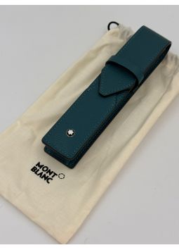 Montblanc Envelope 1-Pen Pouch - Petrol Blue MB131743