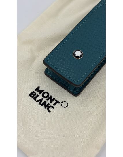 Montblanc Envelope 1-Pen Pouch - Petrol Blue MB131743
