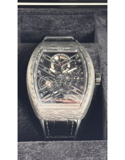 Franck Muller Vanguard 7 Days Carbon Skeleton V 41 S6 SQT CARBON NR