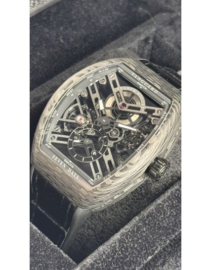 Franck Muller Vanguard 7 Days Carbon Skeleton V 41 S6 SQT CARBON NR