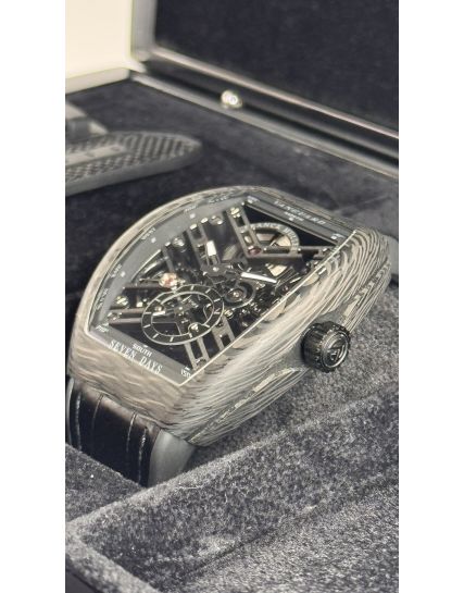 Franck Muller Vanguard 7 Days Carbon Skeleton V 41 S6 SQT CARBON NR
