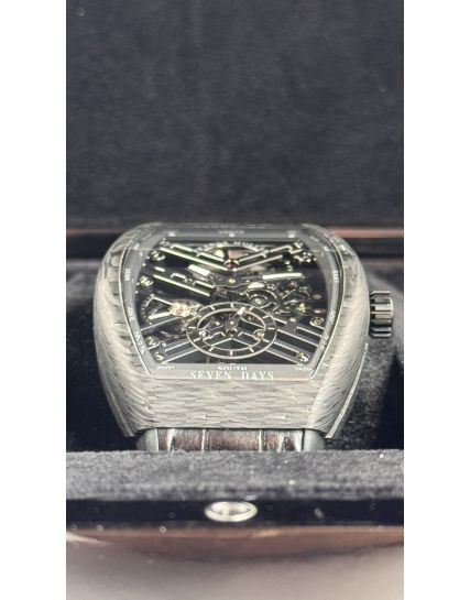 Franck Muller Vanguard 7 Days Carbon Skeleton V 41 S6 SQT CARBON NR