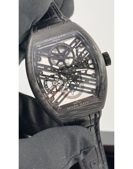 Franck Muller Vanguard 7 Days Carbon Skeleton V 41 S6 SQT CARBON NR