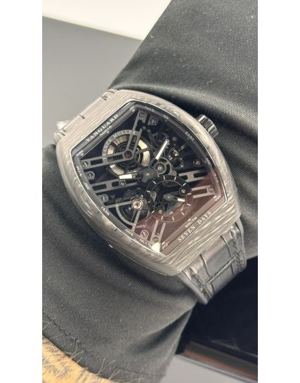 Franck Muller Vanguard 7 Days Carbon Skeleton V 41 S6 SQT CARBON NR