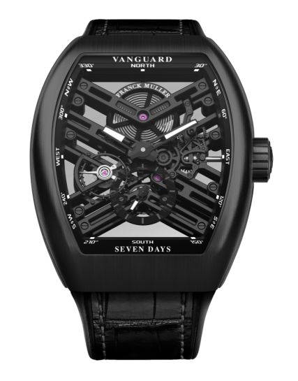 Franck Muller Vanguard 7 Days Carbon Skeleton V 41 S6 SQT CARBON NR