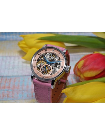 Poljot International, Germany Nastja Lady Skeleton Pink 2723.1330103P